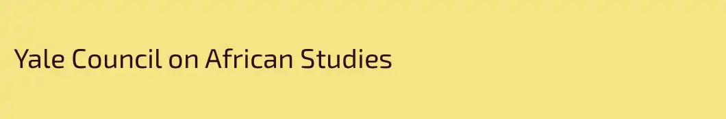 Yale Council on African Studies